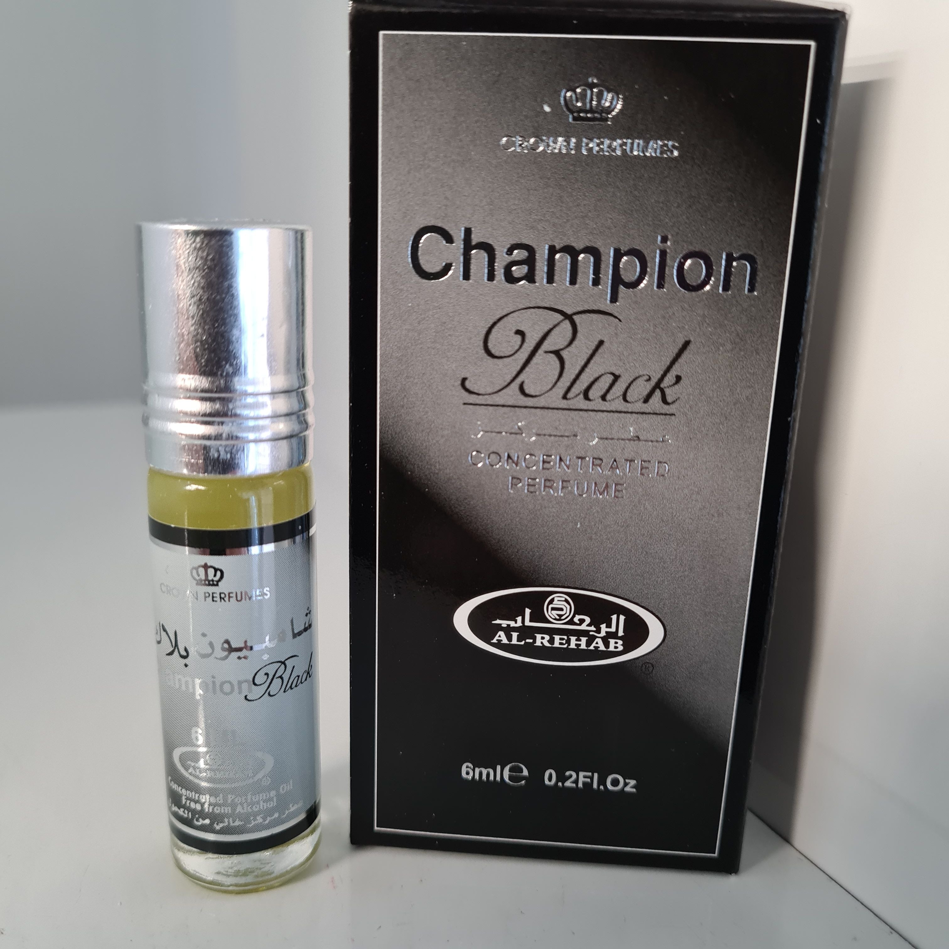 Al Rehab Concentrated Perfume Oil Champion Black 6ml