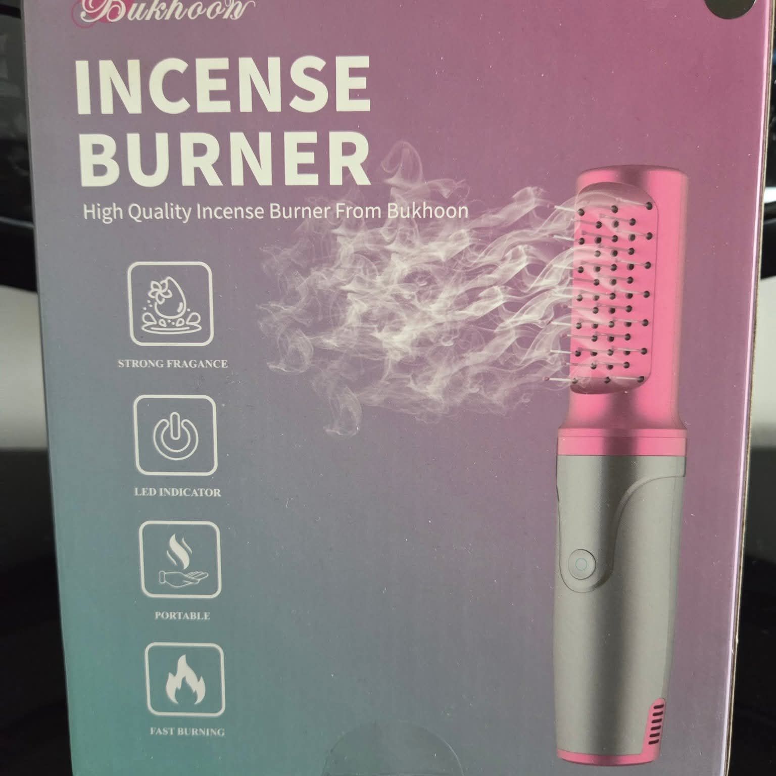 Hair comb incense burner