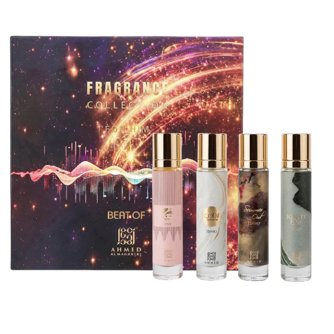 Fragrance Collection for Him -  (4 x 15ml) By Ahmed Al Maghribi